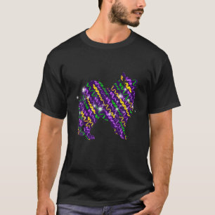 T-shirt Mardi Gras American Eskimo Dog Funny Dog Lover Pré