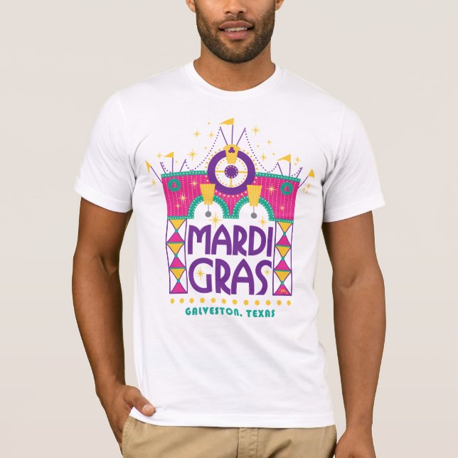 T-shirt Mardi Gras Arch, Galveston, Texas (Devant)