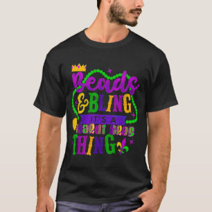 T-shirt Mardi Gras Beads And Bling C'est une Mardi Gras Th