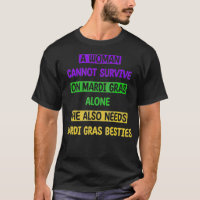 Mardi Gras Besties Mardi Gras Célébration Funny Qu