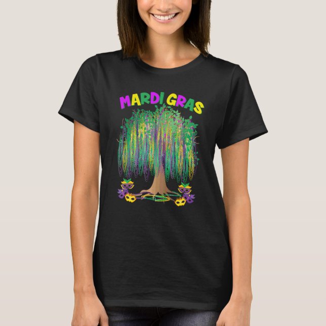 T-shirt Mardi Gras Carnaval Mexicain Graphic Bead Tree Bou (Devant)