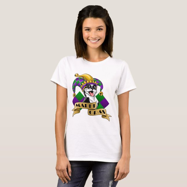 T-shirt Mardi Gras Chien (Devant entier)
