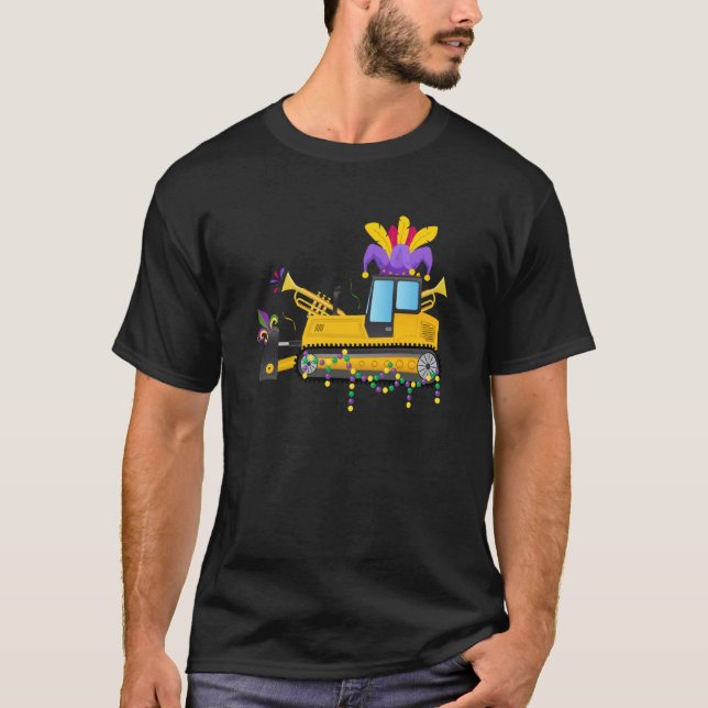 T-shirt Mardi Gras Construction Celebrations Fat Tuesday P (Devant)