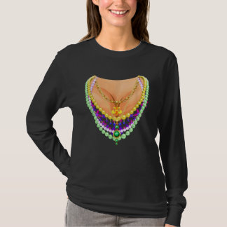 T-shirt Mardi Gras Costume Flash Cleavage for Women Girls