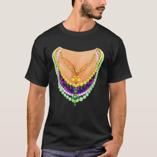 T-shirt Mardi Gras Costume Flash Cleavage for Women Girls