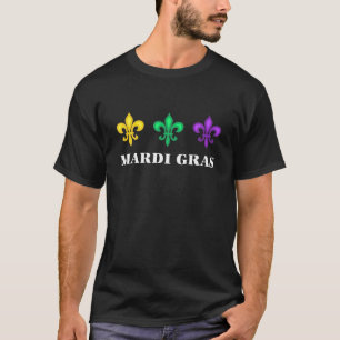 T-shirt Mardi Gras Costume Fun Fleur De Lis Masquerade