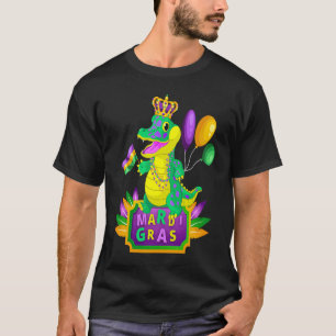 T-shirt Mardi Gras Crocodile Alligator Lover New Orleans L