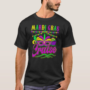 T-shirt Mardi Gras Cruise Cruising Mask Cruise Ship Party 