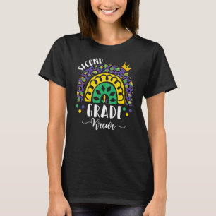T-shirt Mardi Gras Enseignant Première Classe Krewe Rainbo