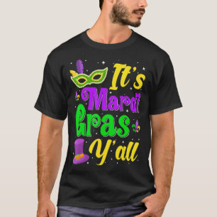 T-shirt Mardi Gras Fête Masque Son Mardi Gras Yall Co