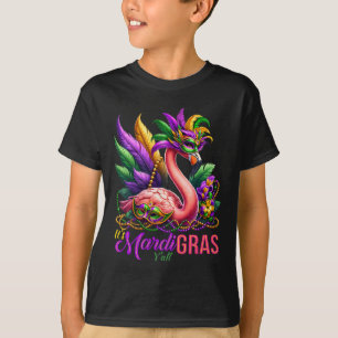 T-shirt Mardi Gras Flamant rose Hawaiian Tropical Party Ho