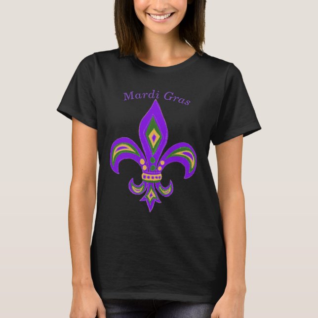 T-shirt Mardi Gras Fleur de Lis (Devant)