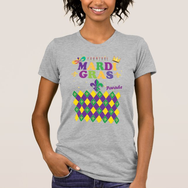 T-shirt Mardi Gras Fleur de Lis (Devant)