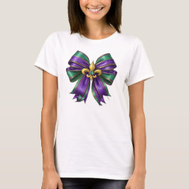 T-shirt Mardi Gras Fleur-de-Lis Bow