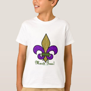 T-shirt Mardi Gras Fleur De Lis Coloré