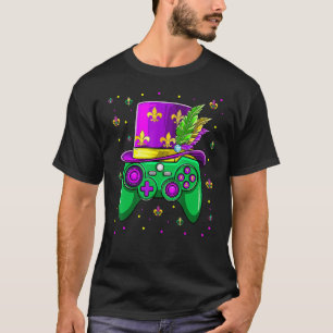 T-shirt Mardi Gras Gamer Toddler Enfants Jeux Garçons Cost