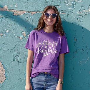 T-shirt Mardi Gras Juste Ici Pour Le Gâteau Du Roi