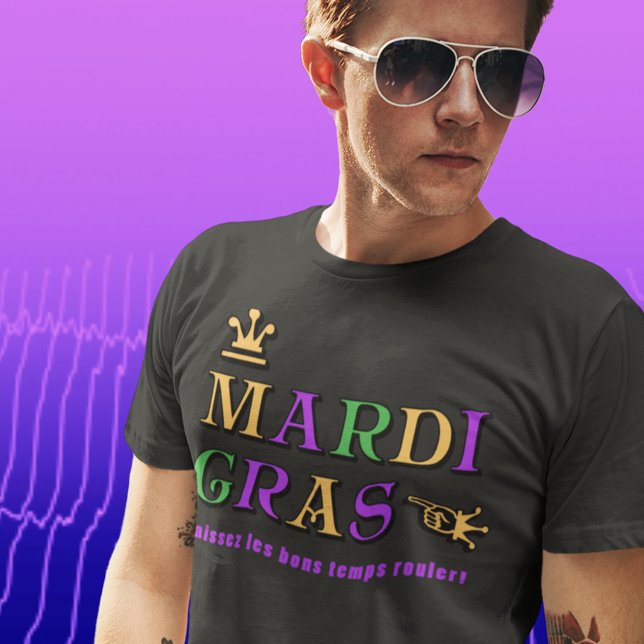 T-shirt Mardi Gras Laissez les bons temps rouler (Créateur téléchargé)