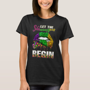 T-shirt Mardi Gras Lips Costume de lèvres femmes laisser S