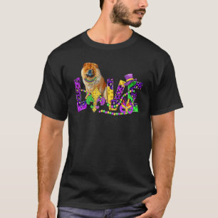 T-shirt Mardi Gras Love Festival Leopard Chow Chow Chien