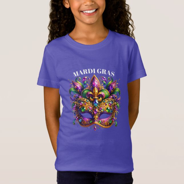 T-Shirt Mardi Gras Mask  (Devant)