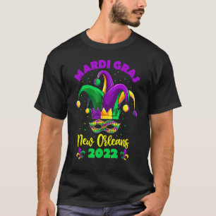 T-shirt Mardi Gras New Orleans Jester Casquette Masque Che