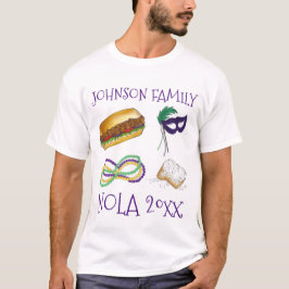 T-shirt Mardi Gras NOLA New Orleans Voyage en famille