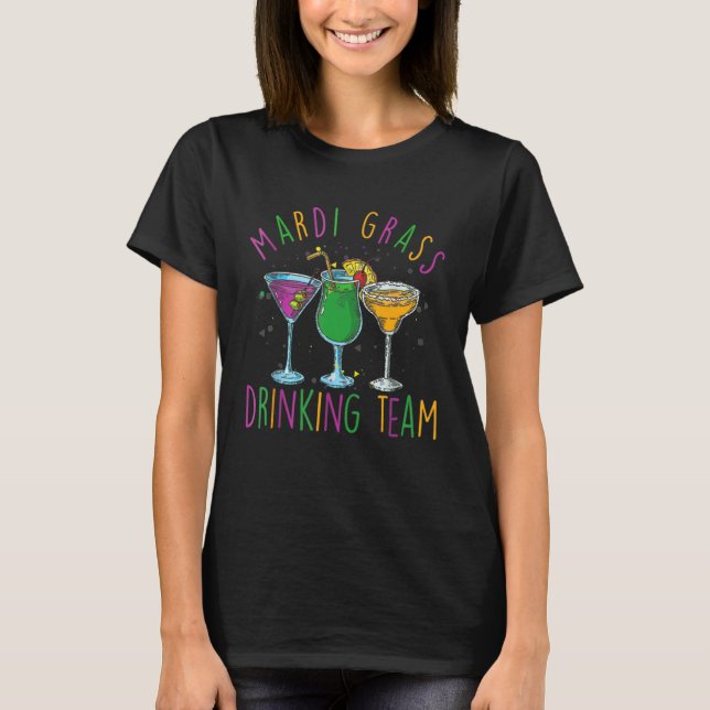 T-shirt Mardi Gras Party Drinking Team Crawfish Carnival P (Devant)