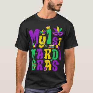 T-shirt Mardi Gras Party Ma Première Mardi Gras tenue pour