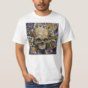 T-shirt Mardi Gras perles et crâne