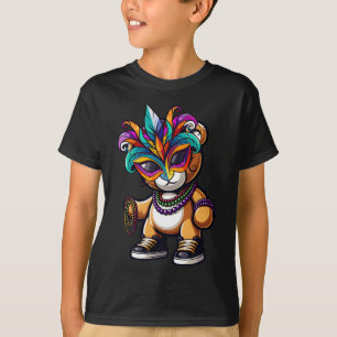 T-shirt Mardi Gras Pour Garçons Hommes Hip hop Ours Nouvel