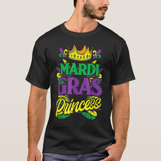 T-shirt Mardi Gras Princesse Mardi Gras Carnaval Femmes Gi (Devant)