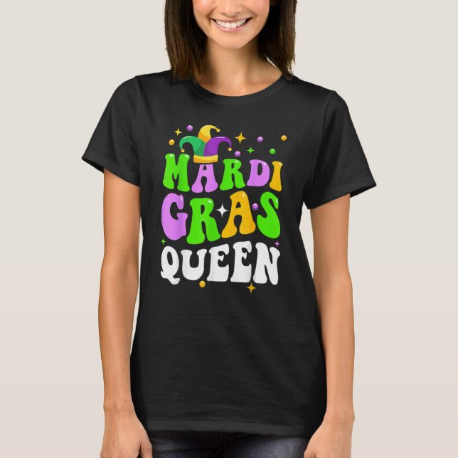 T-shirt Mardi Gras Queen Family Party Carnaval de la Nouve (Devant)