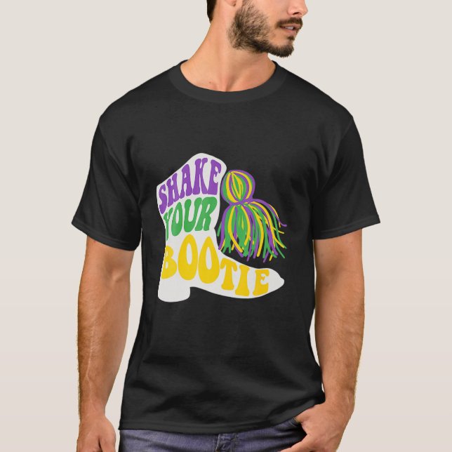 T-shirt Mardi Gras Shake Vos Bootie Majorette Bottes (Devant)