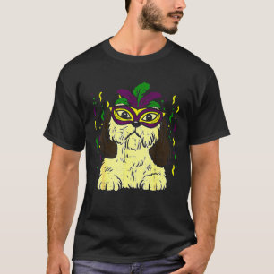 T-shirt Mardi Gras Shih Tzu, propriétaire du chien du carn