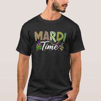T-shirt Mardi Gras Time Mask Mardi Gras Party Parade Fête