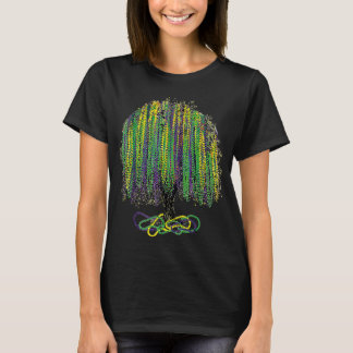 T-shirt Mardi Gras Tree Beads Nouvelle-Orléans 2023 Aquare