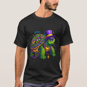 T-shirt Mardi Gras Turtle Cute Animal