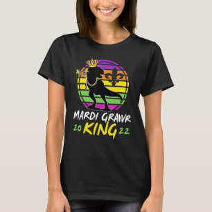 T-shirt Mardi Grawr T Rex Dino Mardi Gras King 2022 Funny