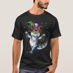 T-shirt Mardigator drôle Mardi Gras Alligator Danse Carn