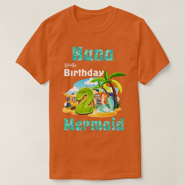 T-shirt Mare Mermaid Nana Du 2E Anniversaire (Design devant)