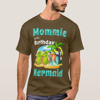 T-shirt Mare Sirène Mommie Du 11E Anniversaire