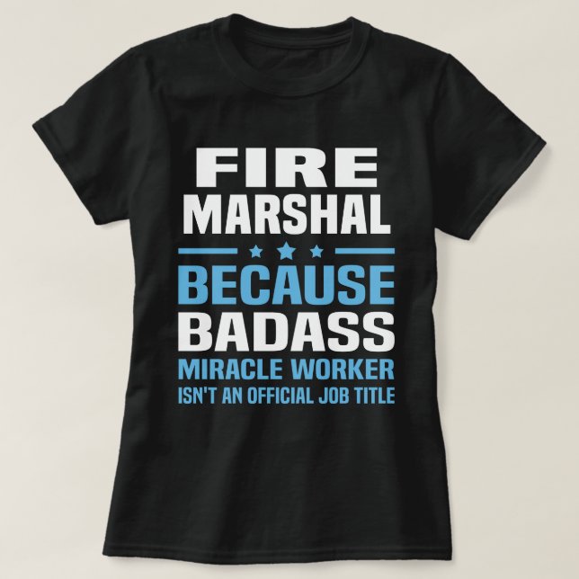 T-shirt Maréchal des incendies (Design devant)