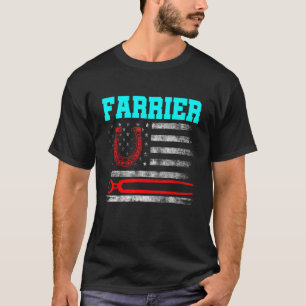 T-shirt Maréchal Fer à Cheval Sabot Parage Équine Ferrure
