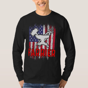 T-shirt Maréchal Fer à Cheval Sabot Parage Équine Ferrure