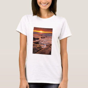 T-shirt Mares résiduelles au coucher du soleil, Californie