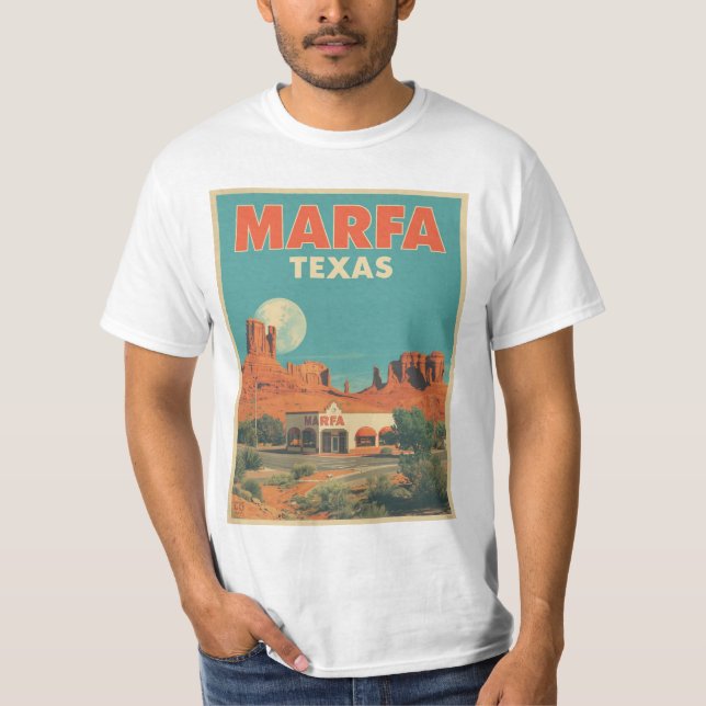 T-shirt Marfa Texas  (Devant)