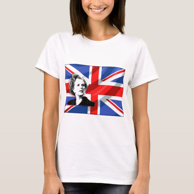 T-shirt Margaret Thatcher Union Jack (Devant)