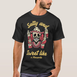 T-shirt Margarita salée et sucrée dans le style mexicain1
