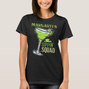 T-shirt Margarita Sippin'Squad Funny Cinco De Mayo Party